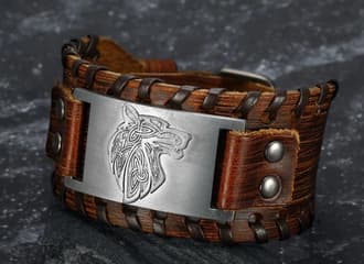 Armschmuck Fenrir, der Wolf: Ein Wikinger-Erlebnis