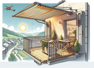 Klemmmarkise: Praktischer Sonnenschutz ohne Bohren für Ihren Balkon