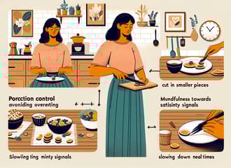 Tipps zur Portionengröße und zum Vermeiden von Überessen