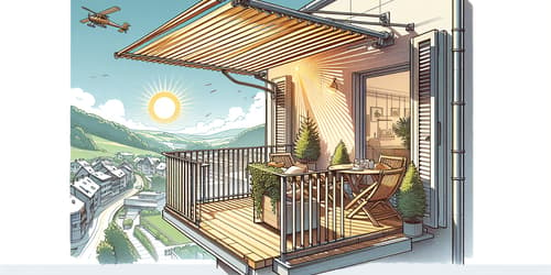 Klemmmarkise: Praktischer Sonnenschutz ohne Bohren für Ihren Balkon
