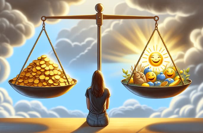 Die Beziehung zwischen Geld und Glück