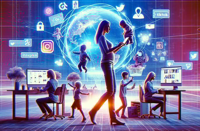 Mütter mit Kindern: Arbeiten Online mit Instagram, TikTok, Pinterest und Co. im Jahr 2025