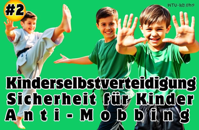 Kinderselbstverteidigung, Sicherheit für Kinder, Anti-Mobbing, Selbstbehauptung, Gewaltprävention